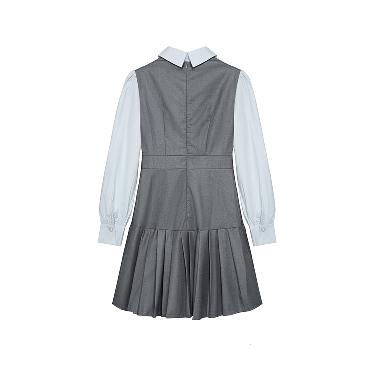 Spring and summer college T-back autumn dress for women