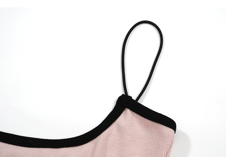 Bottoming small sling rhinestone vest for women