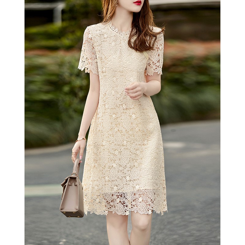 Lace France style Korean style dress for women