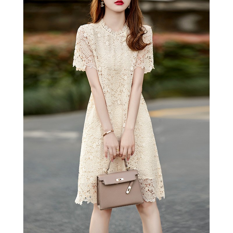 Lace France style Korean style dress for women