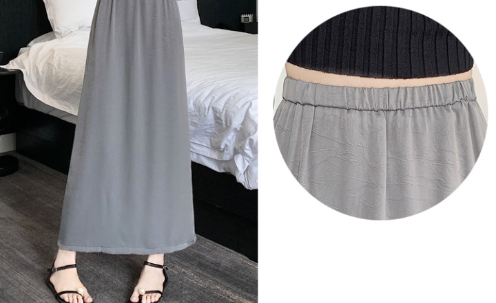 High waist tender skirt fold summer long skirt