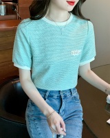 Round neck Korean style small shirt simple T-shirt
