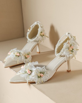 Korean style fashion sandals pointed wedding shoes