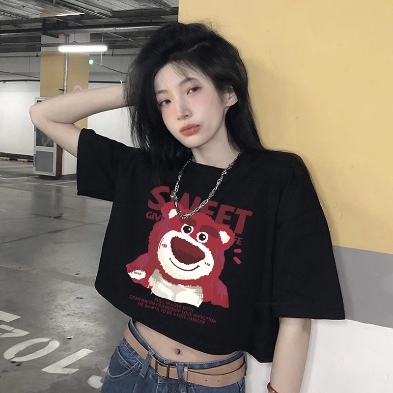 Loose Korean style tops short T-shirt for women