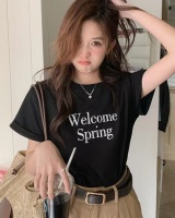 Korean style loose tops spring and summer T-shirt for women