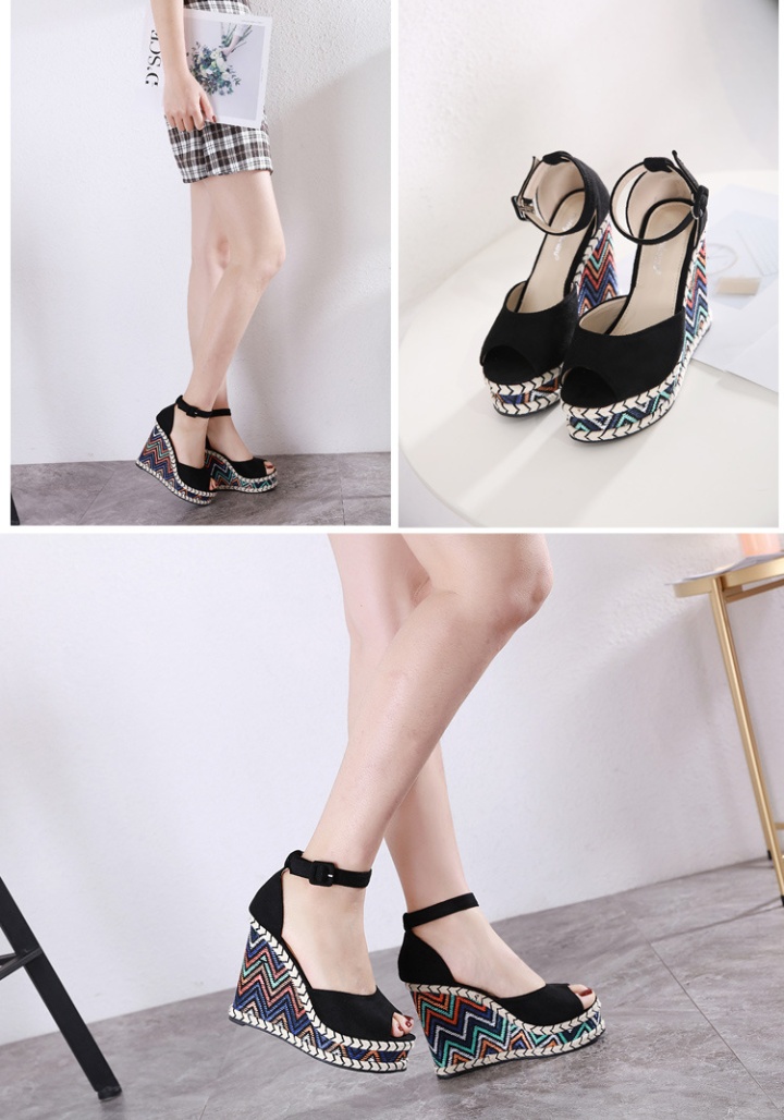 Fashion platform trifle high-heeled shoes for women