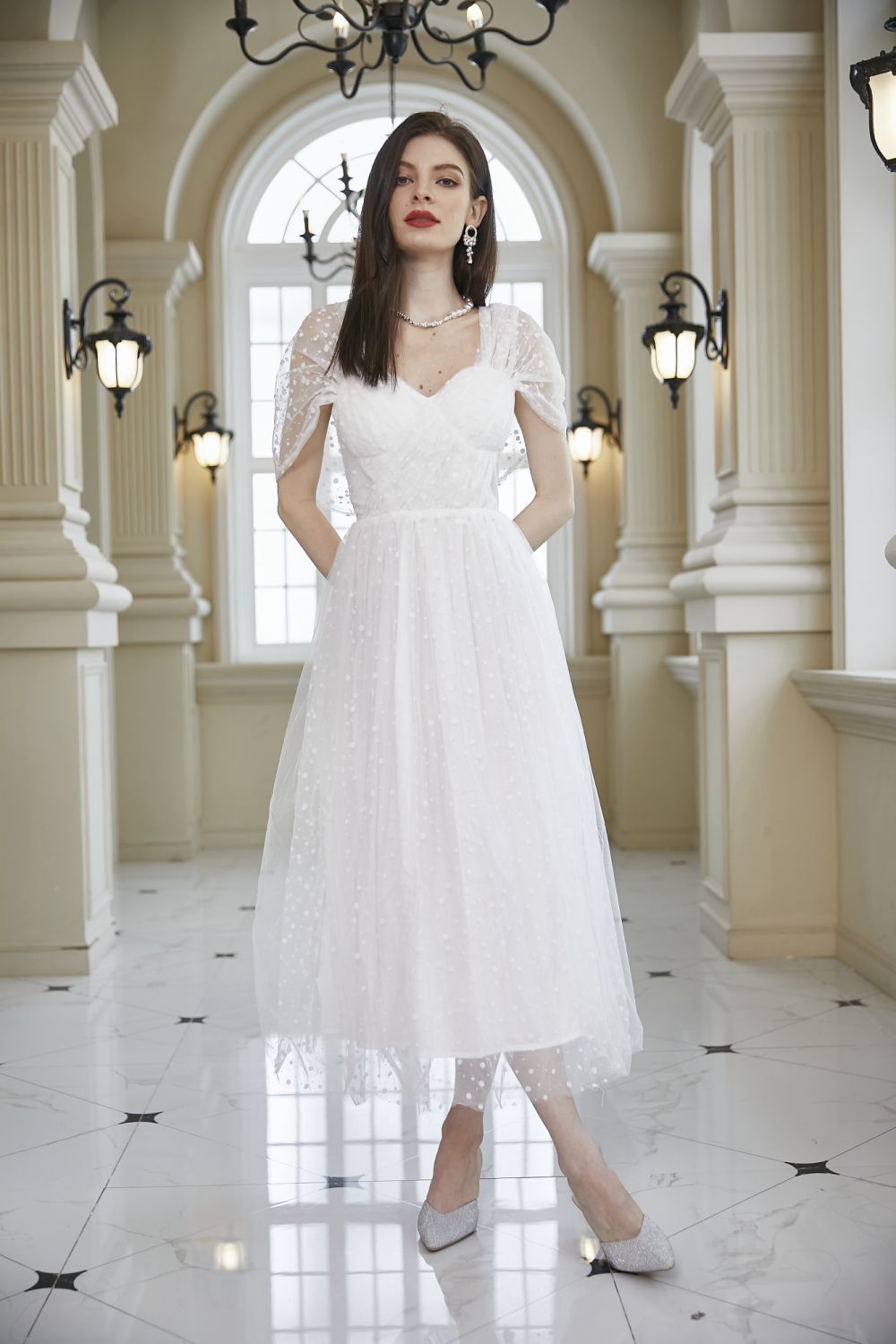 European style long dress spring and summer formal dress