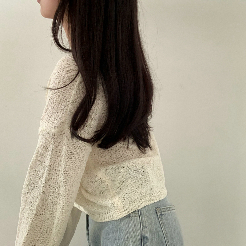 Korean style lazy smock loose sunscreen sweater for women