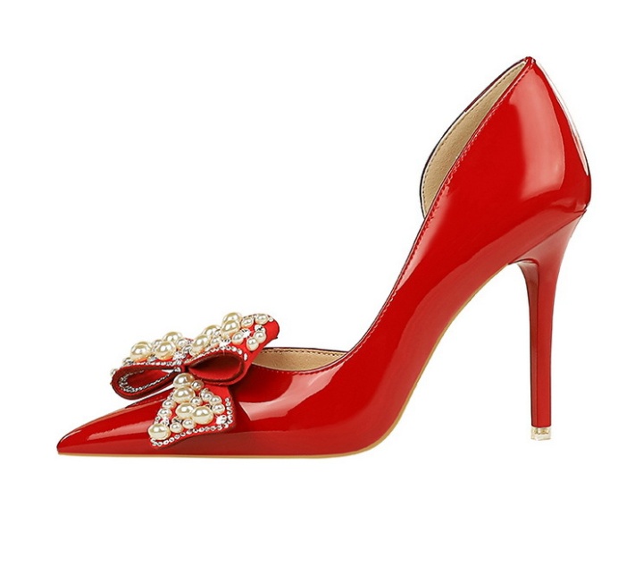 Patent leather high-heeled shoes shoes for women