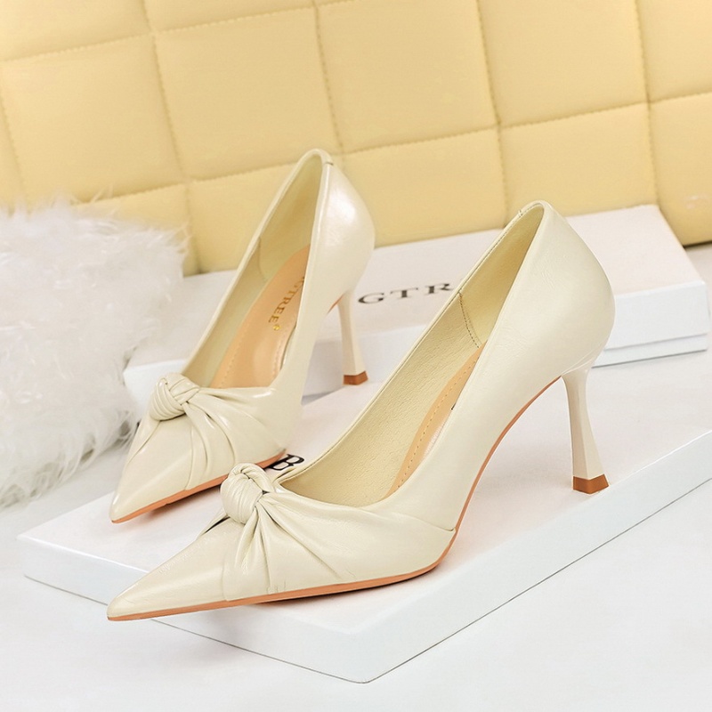 European style shoes pointed high-heeled shoes for women