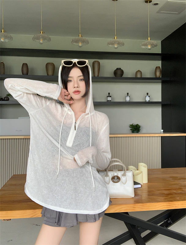 Cover belly slim long sleeve breathable summer smock