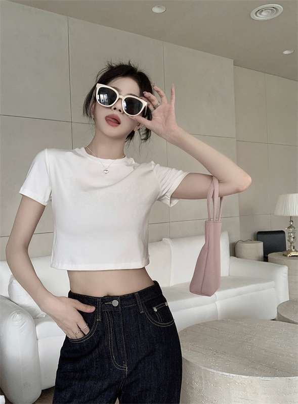 Loose T-shirt short sleeve bottoming shirt for women