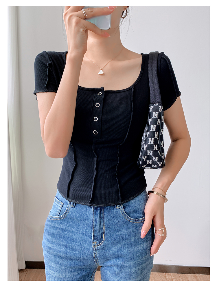 Western style tops short sleeve T-shirt for women