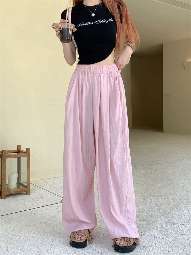 Cozy pocket Casual straight all-match long pants