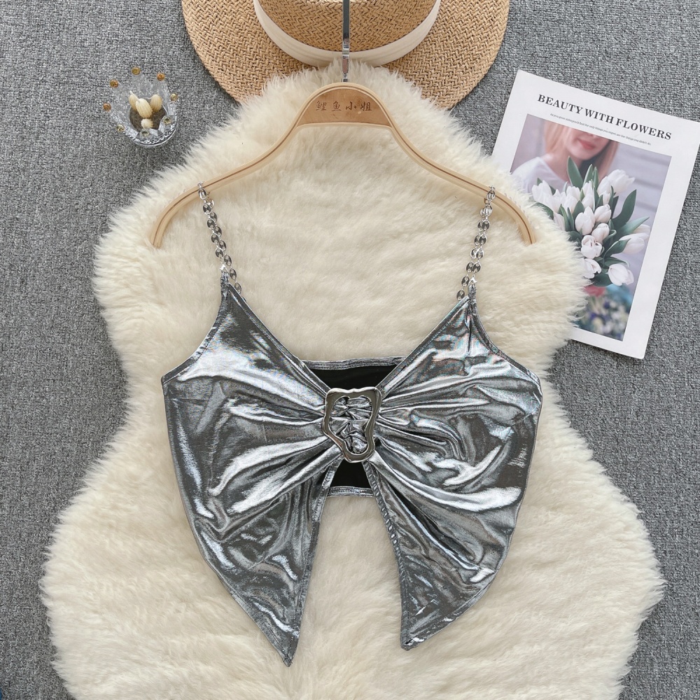 Navel sling slim vest wrapped chest spicegirl tops for women