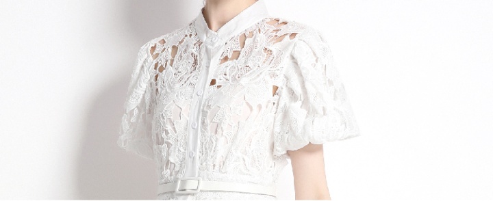 Niche light luxury dress summer lace T-back for women