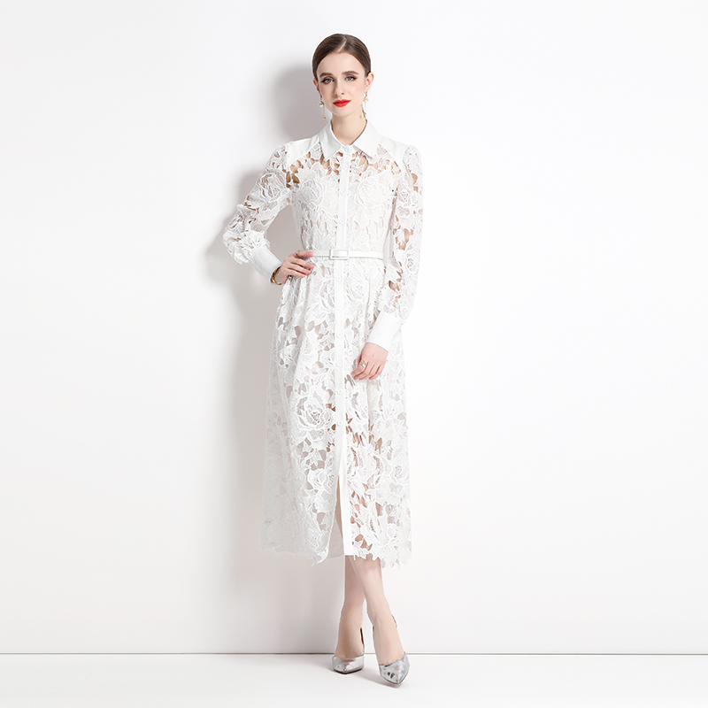 Lace summer light luxury temperament dress for women
