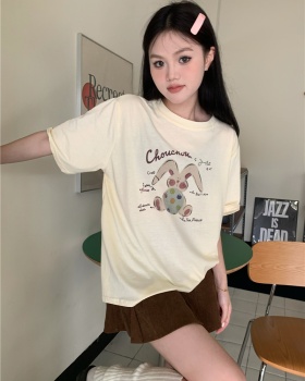 Childlike short sleeve all-match loose Casual T-shirt