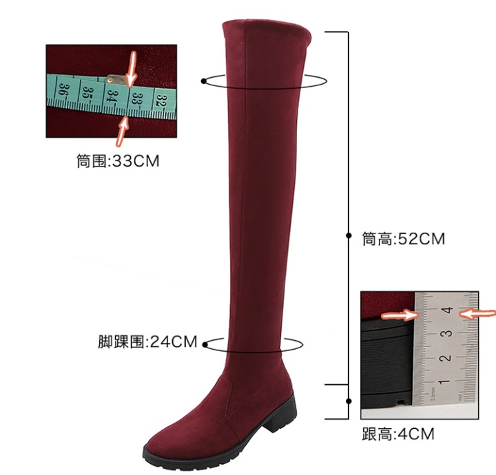 Elasticity thigh boots exceed knee boots for women