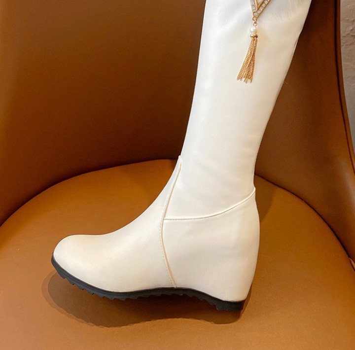 Autumn and winter large yard thigh boots slipsole shoes