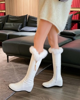 Autumn and winter large yard thigh boots slipsole shoes