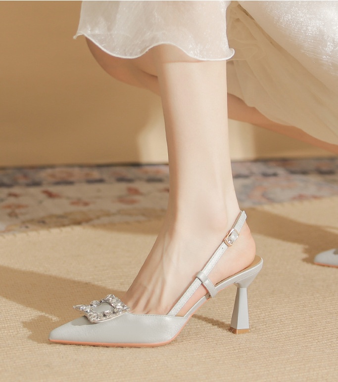 Fine-root sandals summer high-heeled shoes for women
