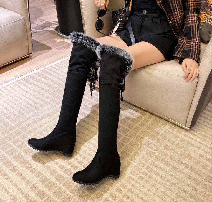 Elmo high-heeled thigh boots fashion boots