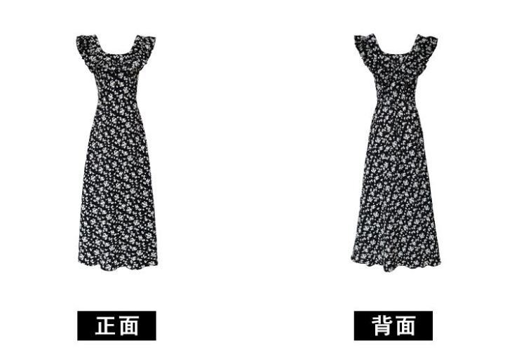 Square collar sleeveless dress dress for women