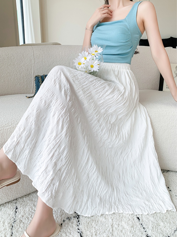 Slim summer skirt pure Korean style long skirt for women