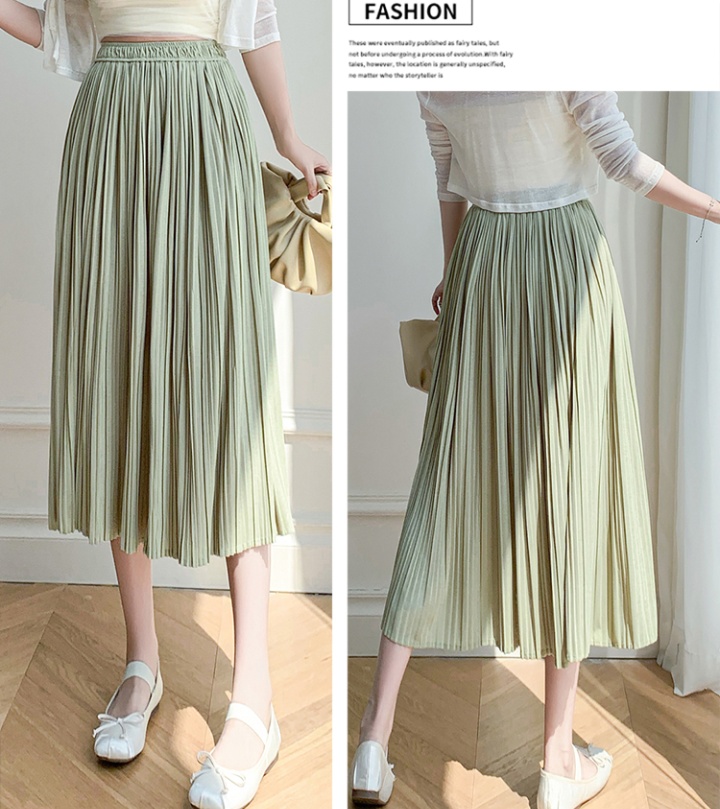 Korean style long long skirt pure chiffon skirt for women