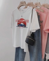 Loose pure cotton T-shirt summer large yard tops