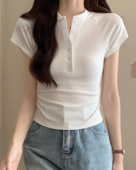 Summer spicegirl short tops short sleeve slim raglan T-shirt