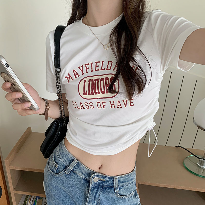 Printing summer T-shirt spicegirl tops for women