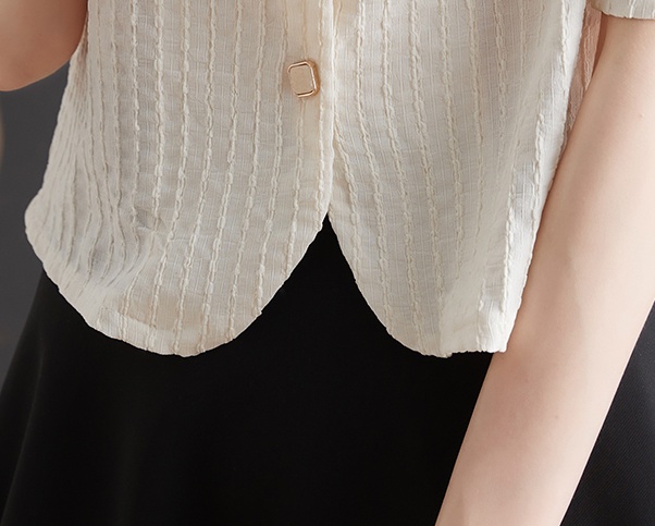 Slim V-neck tops summer lace cardigan for women