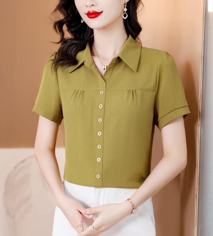 Western style shirt single-breasted tops for women