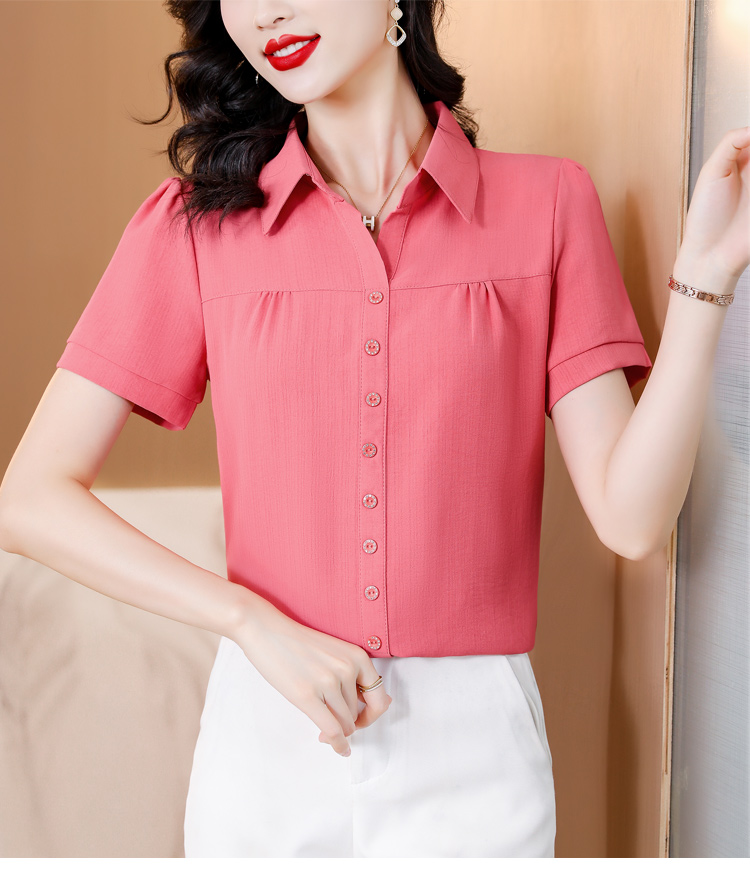 Western style shirt single-breasted tops for women