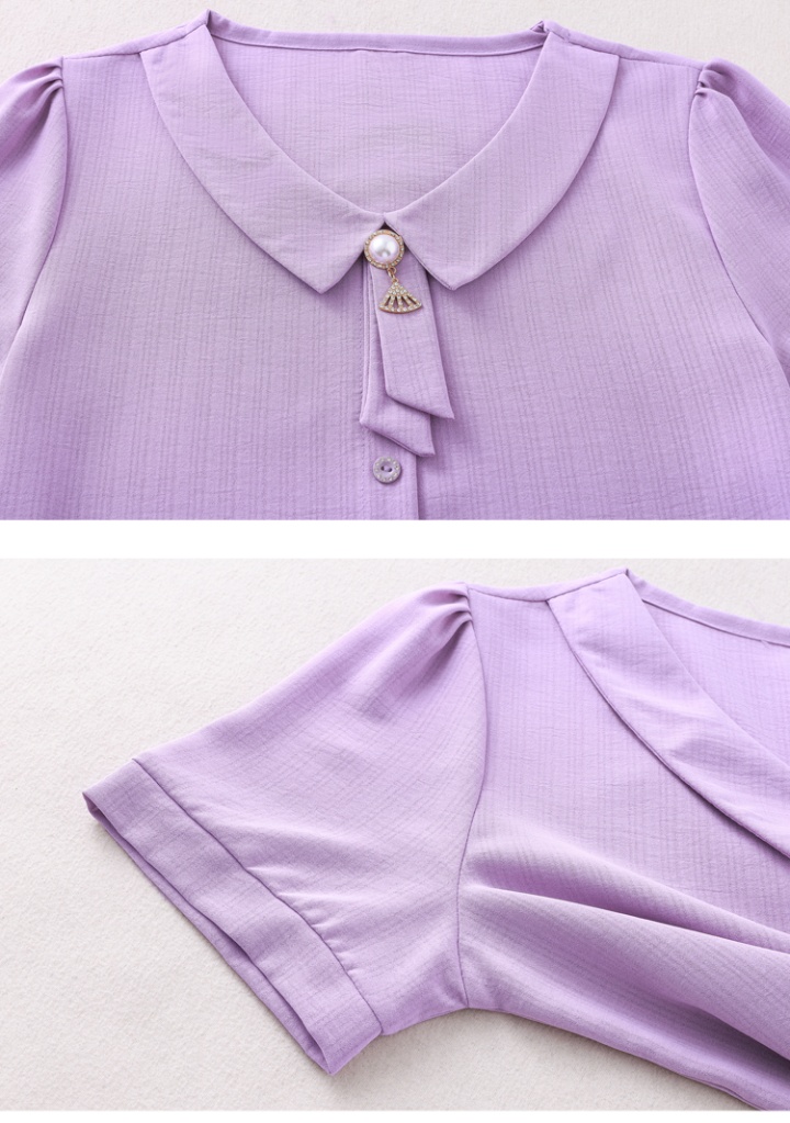 Temperament small shirt short sleeve tops for women