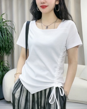 Fashion slim T-shirt thin short sleeve tops for women
