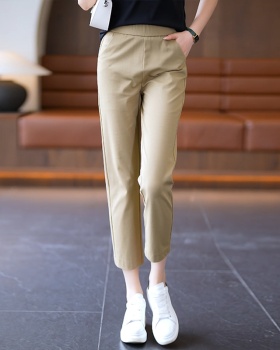 Elastic waist harem pants high waist business suit for women