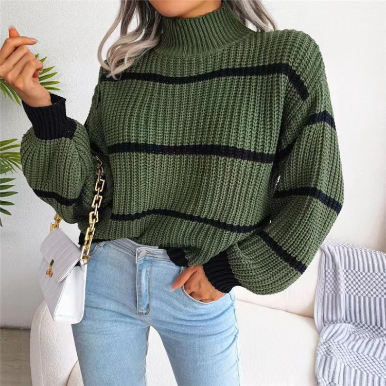 Half high collar Casual autumn and winter sweater