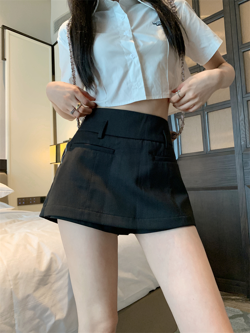 Summer niche culottes high waist skirt