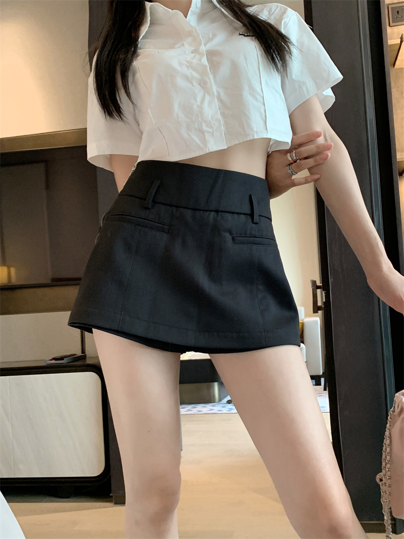 Summer niche culottes high waist skirt