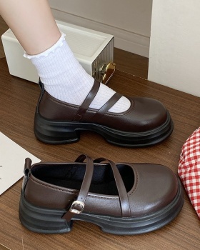 Low shoes British style leather shoes for women