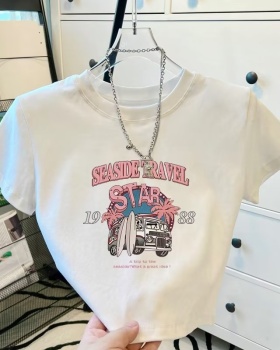 Spicegirl navel summer tops short short sleeve T-shirt