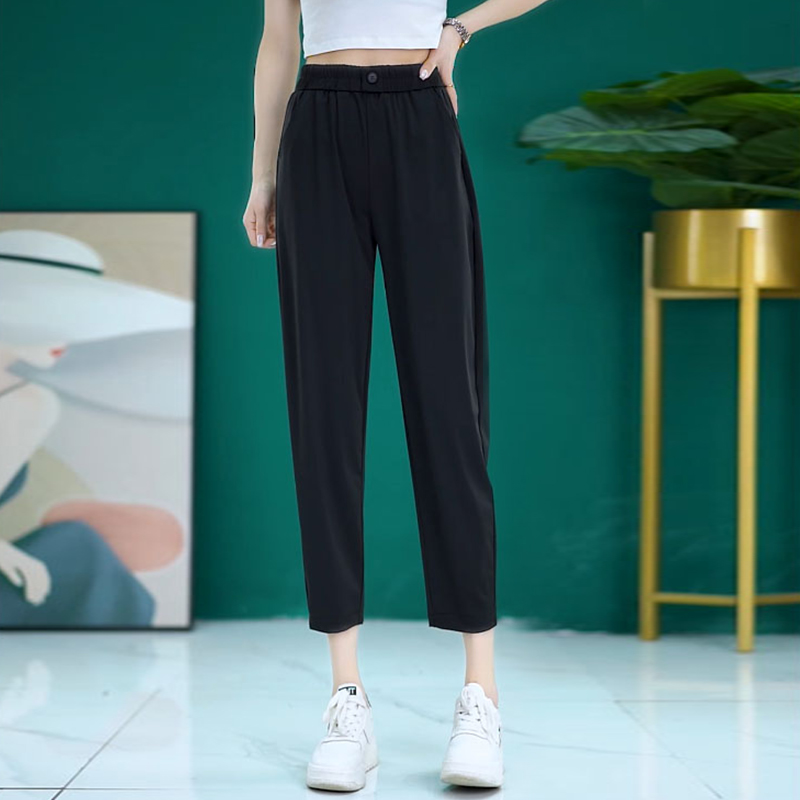 Summer wicking nine pants loose thin pants for women