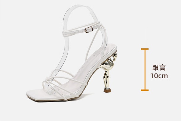 Cross high-heeled shoes catwalk sandals for women