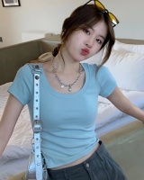 Korean style T-shirt short tops for women