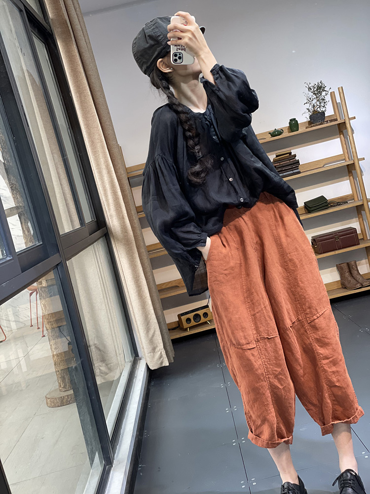 Pure tops Japanese style shirt for women