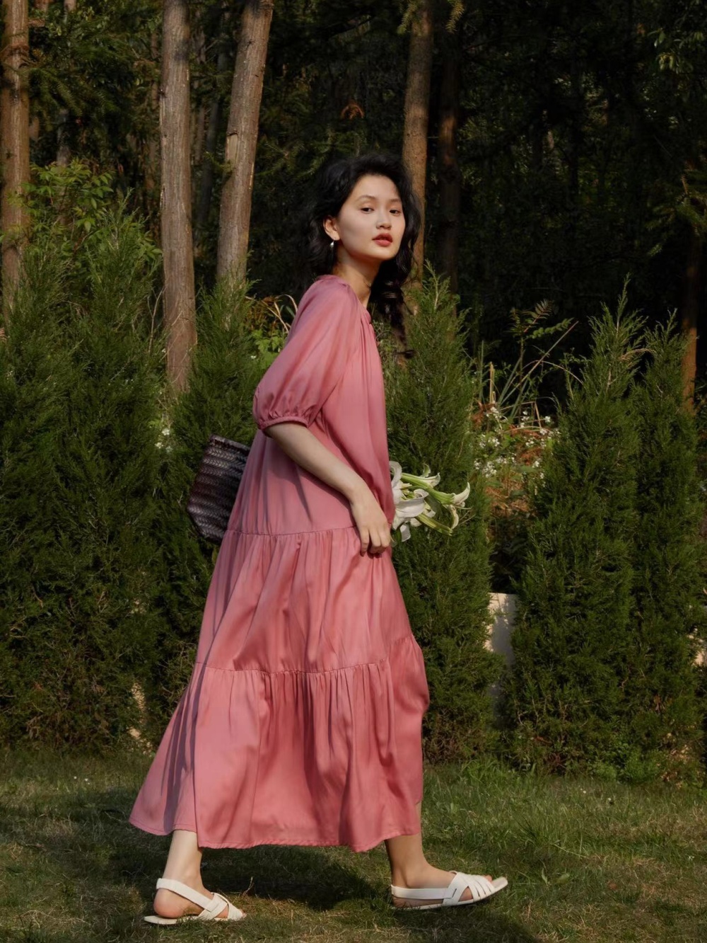 Art Korean style loose elegant long dress