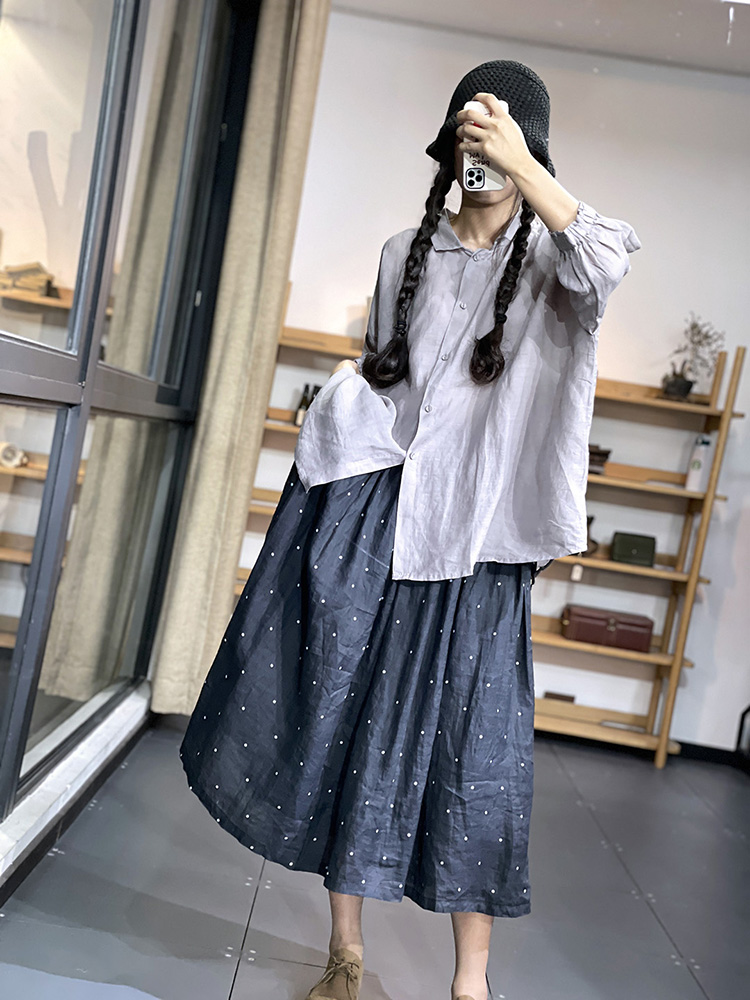 Light simple cardigan Japanese style tops for women